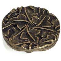 Emenee OR265-ACO Premier Collection Flowered Knob 1-1/2 inch x 1-1/2 inch in Antique Matte Copper Bloom Series